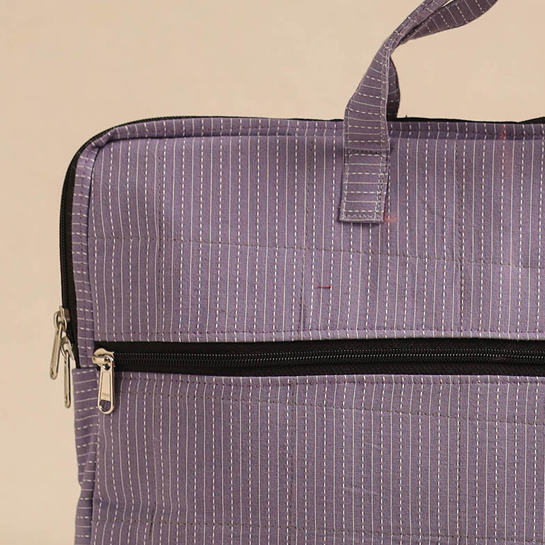 Handmade Quilted Cotton Laptop Bag