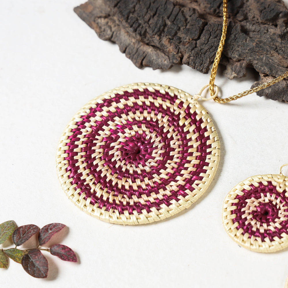 Handmade Sikki Grass Necklace Set