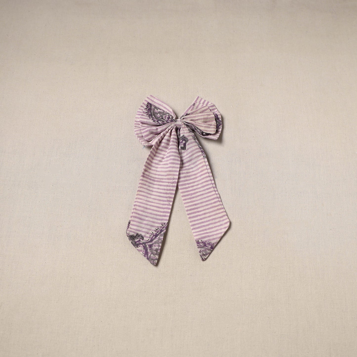 Purple - handmade women’s bow hair clip 74 - handcrafted
