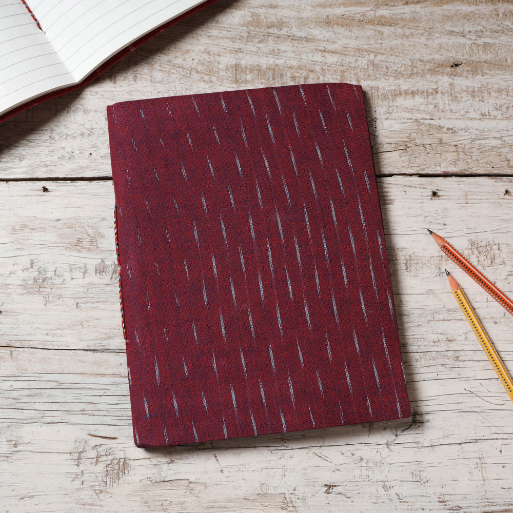 Ikat Fabric Cover Handmade Paper Notebook