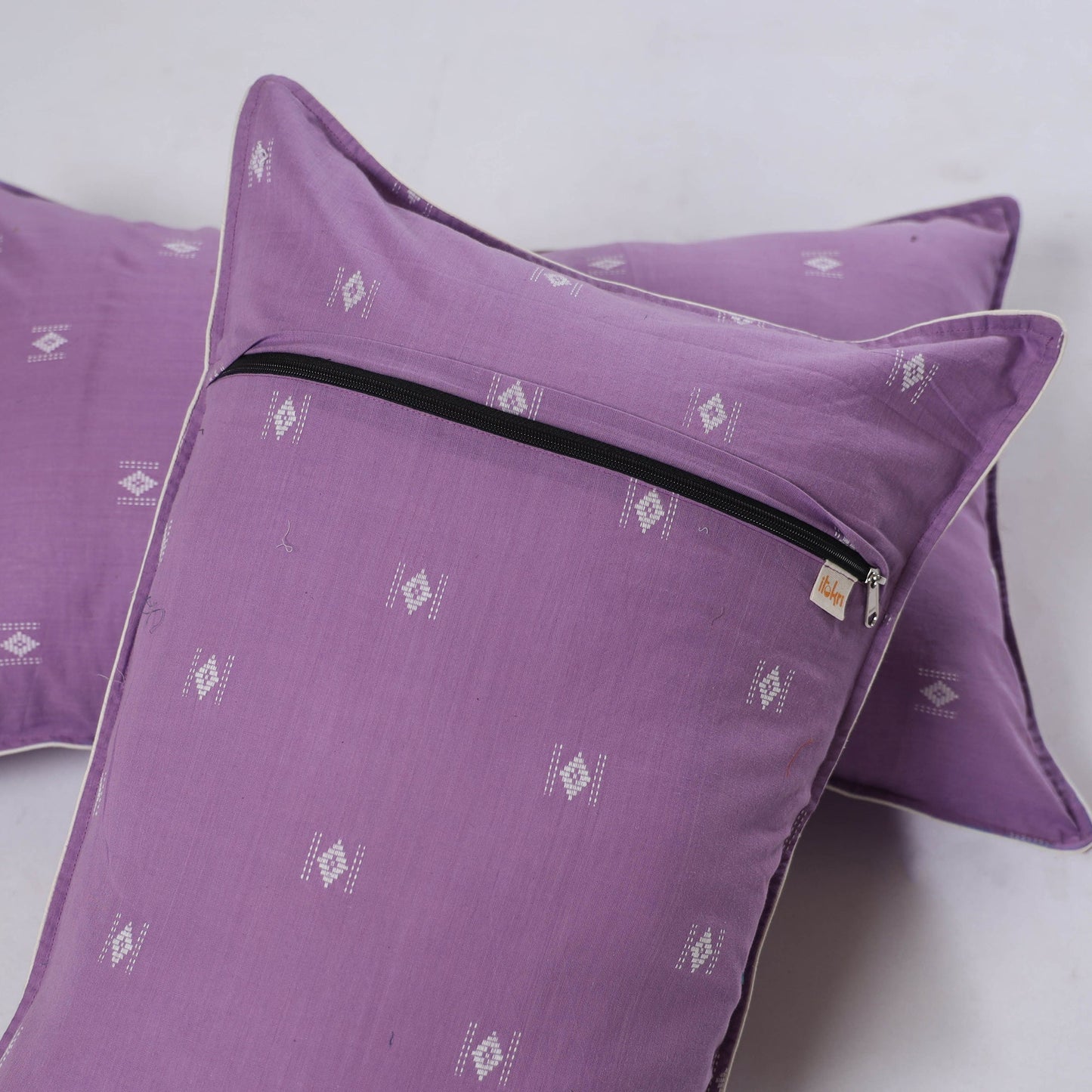 Jacquard weave pillow cover (set of 2) 21 - handcrafted