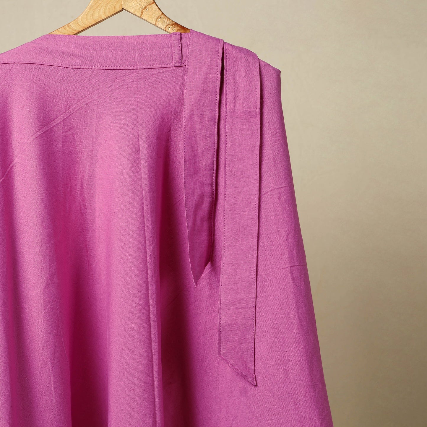 Purple - jhiri handloom plain cotton wrap around skirt 25