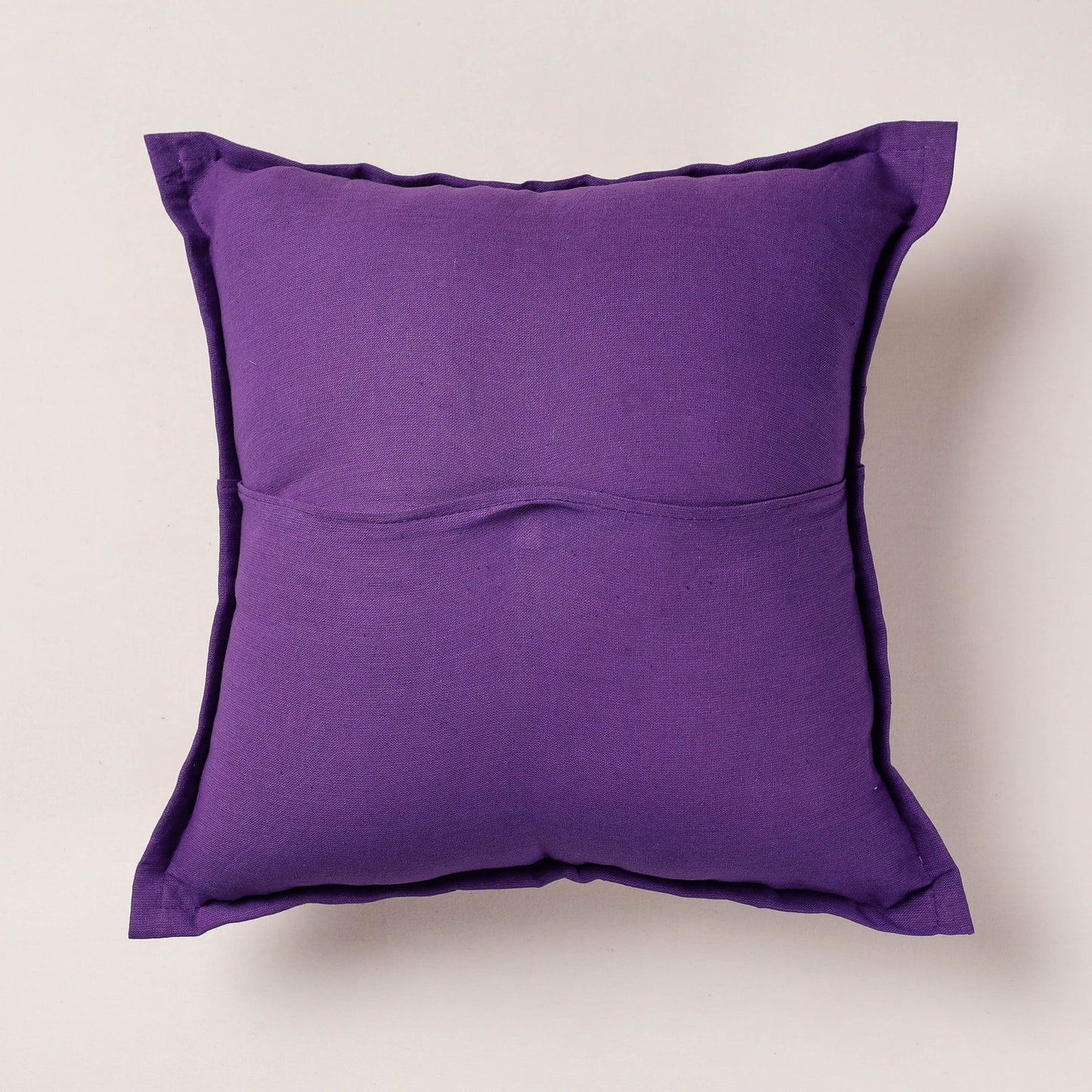 Purple Khambadiya Patchwork Cotton Cushion Cover