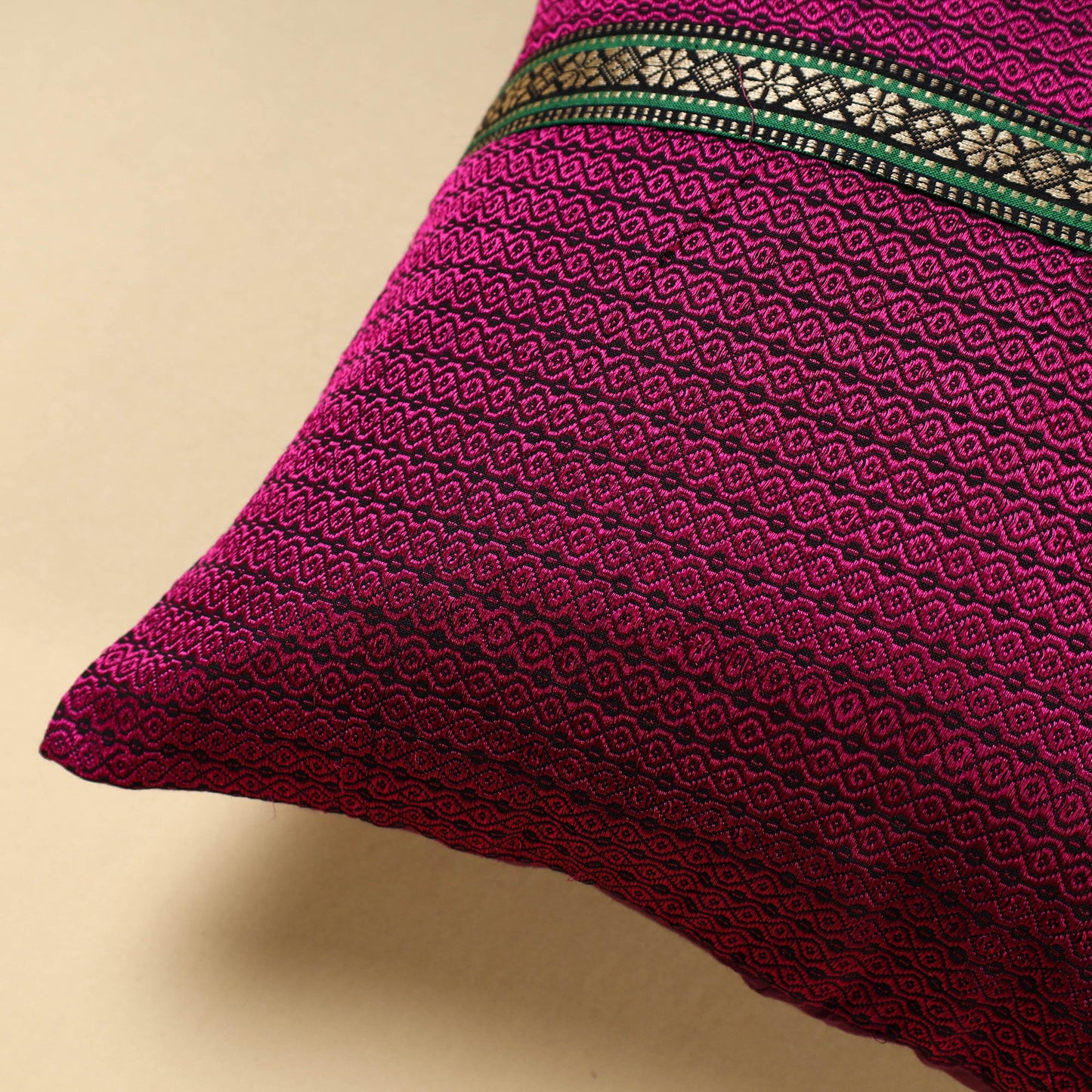 Khun Weave Cotton Cushion Cover (16 x 16 in) Online at iTokri.com