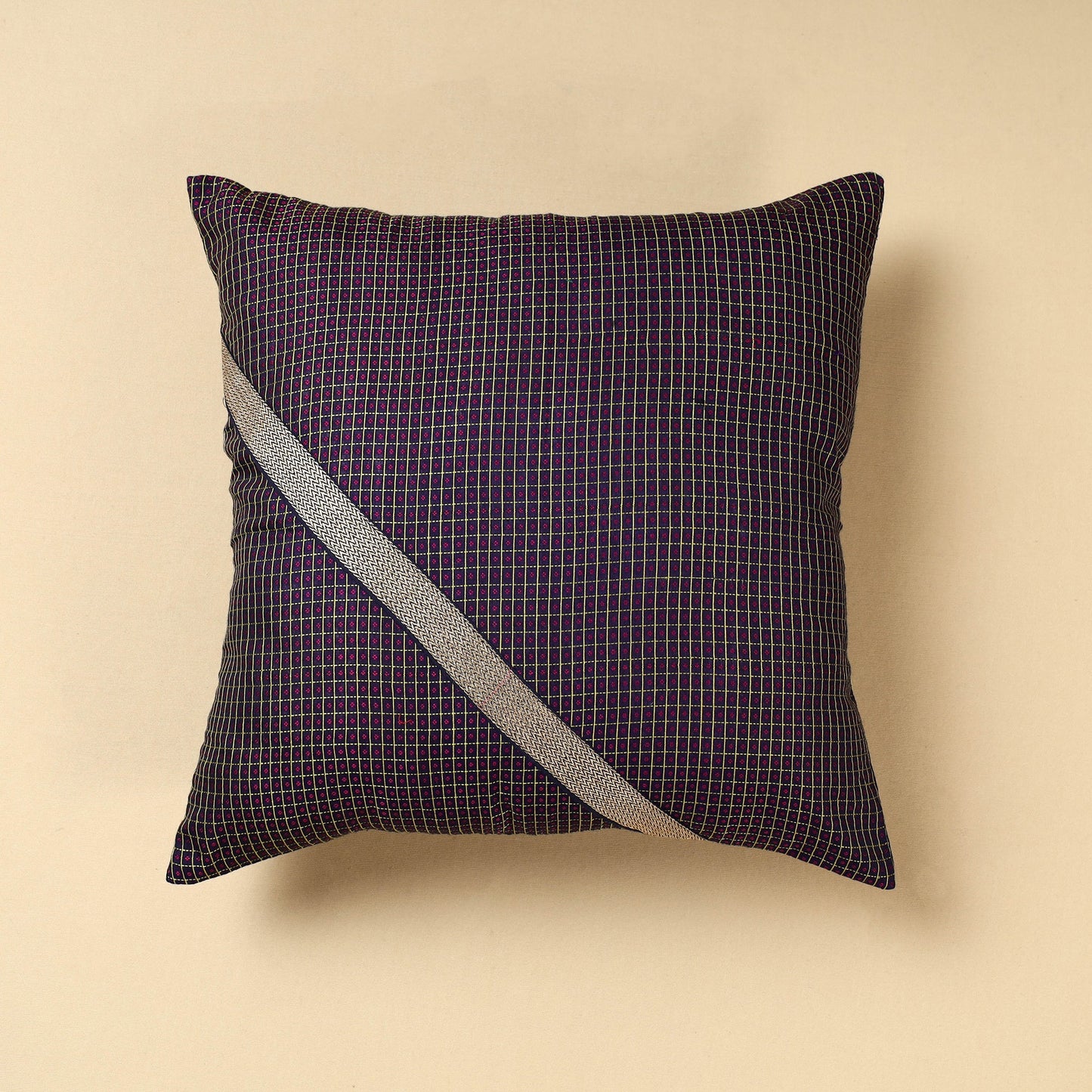 Khun Weave Cotton Cushion Cover (16 x 16 in)