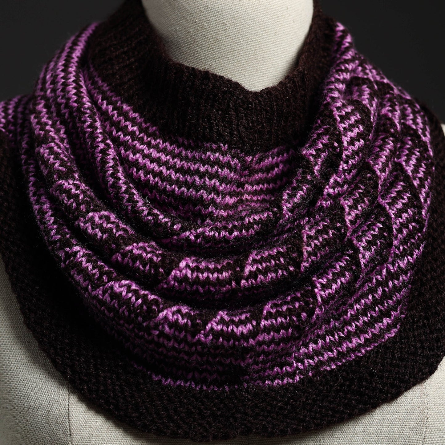 Kumaun Hand-Knitted Woolen Cowl