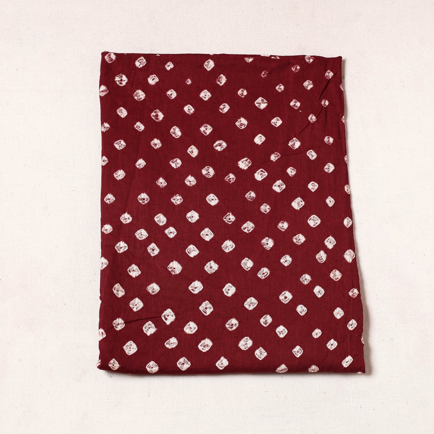 Kutch Bandhani Tie-Dye Satin Cotton Precut Fabric