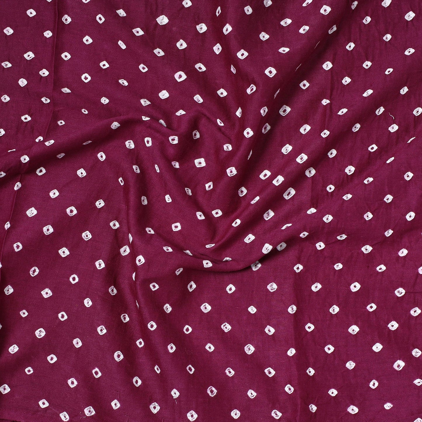 Kutch Bandhani Tie-Dye Satin Cotton Precut Fabric 47