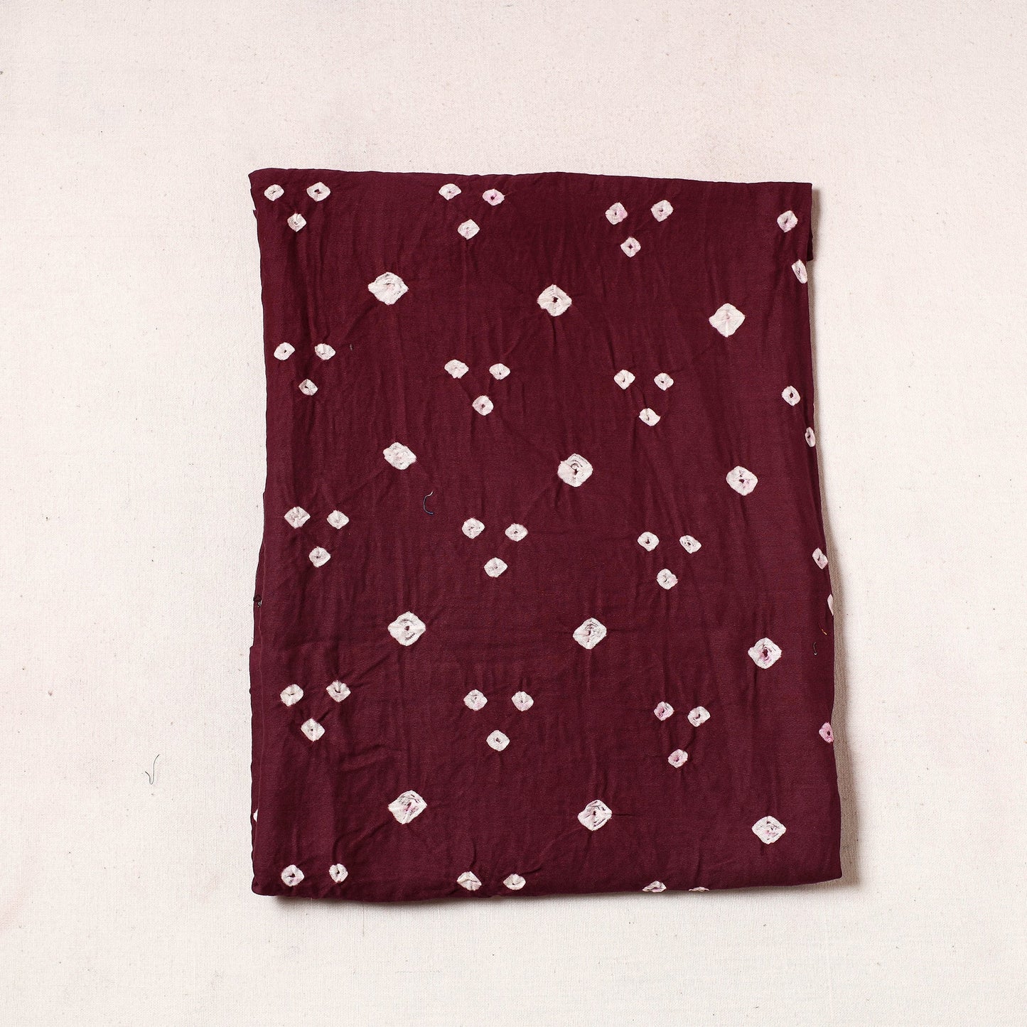 Kutch Bandhani Tie-Dye Satin Cotton Precut Fabric