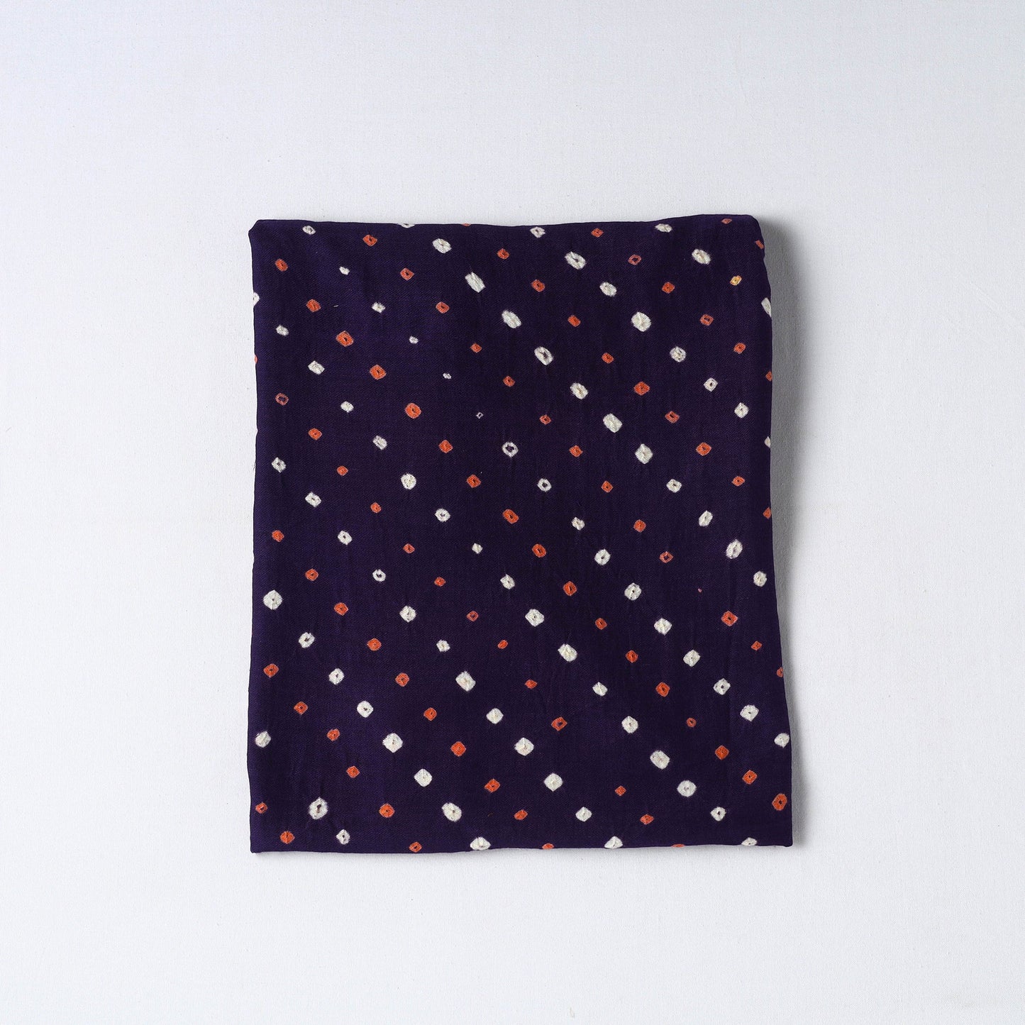Purple Kutch Tie-Dye Cotton Bandhani Precut Fabric