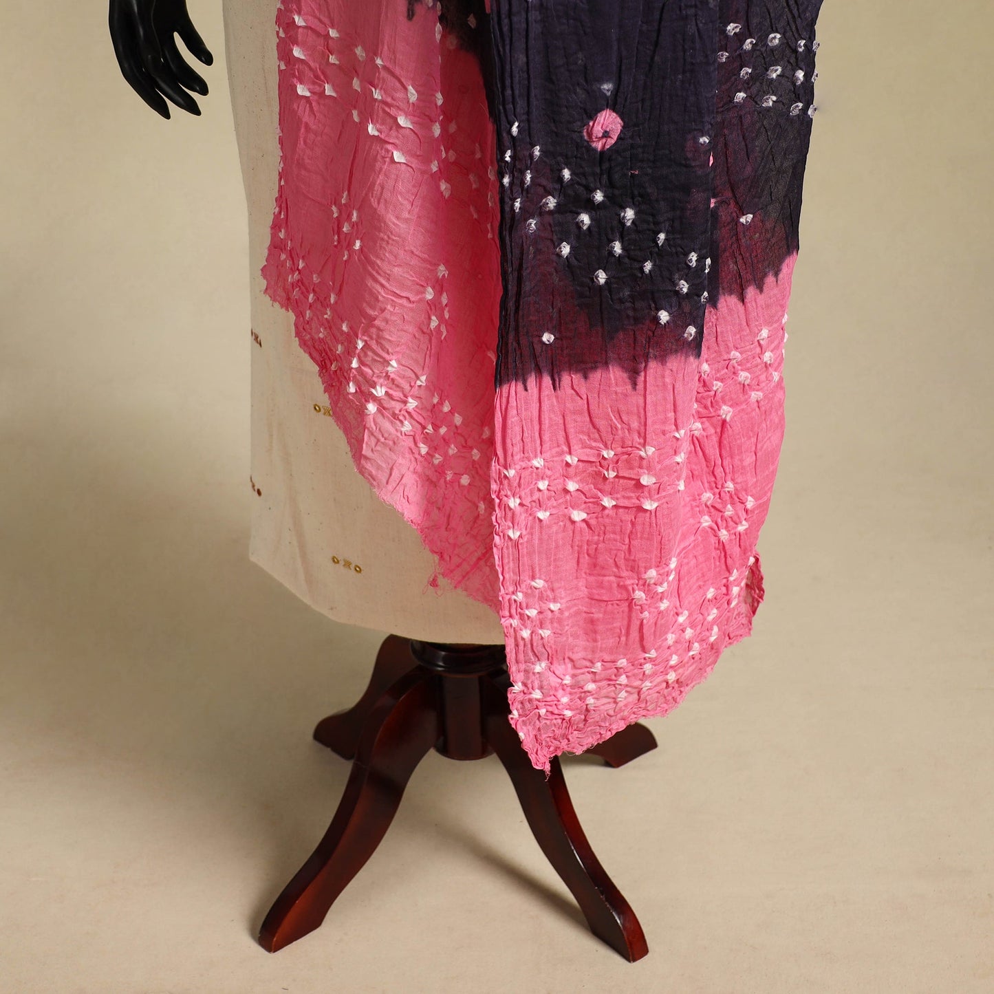 Purple - kutch tie-dye mul cotton bandhani dupatta 20