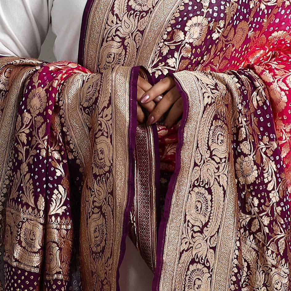 Elegant Georgette Banarasi Bandhani Dupatta