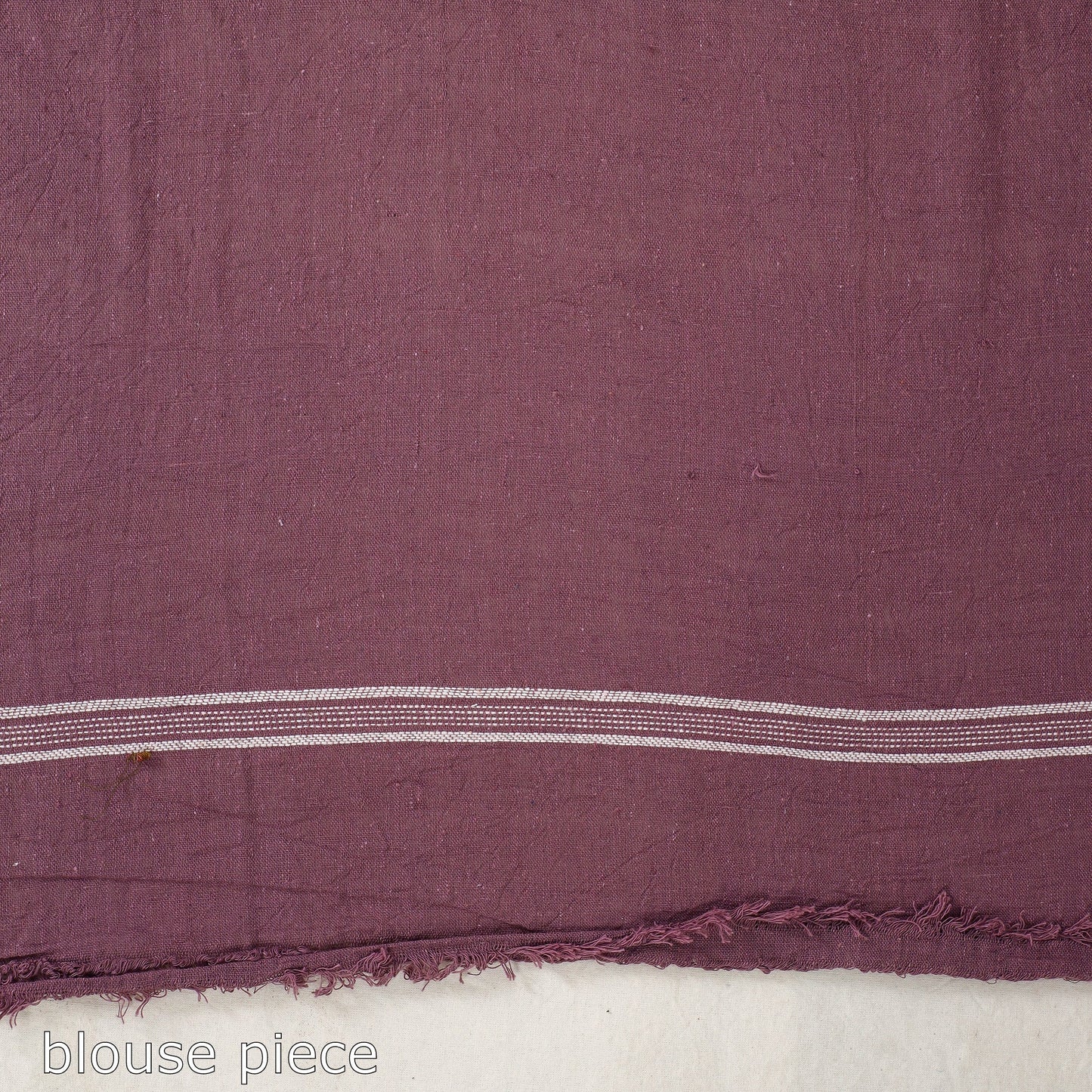 Kutch Weaving Handloom Organic Kala Cotton Saree with Tassels