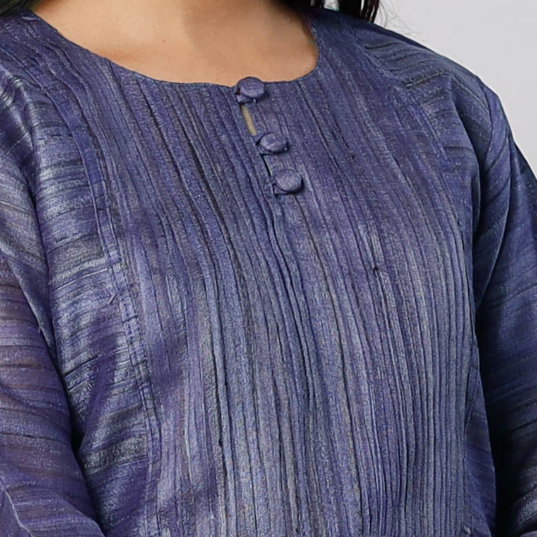 Tussar Silk Plain Kurta
