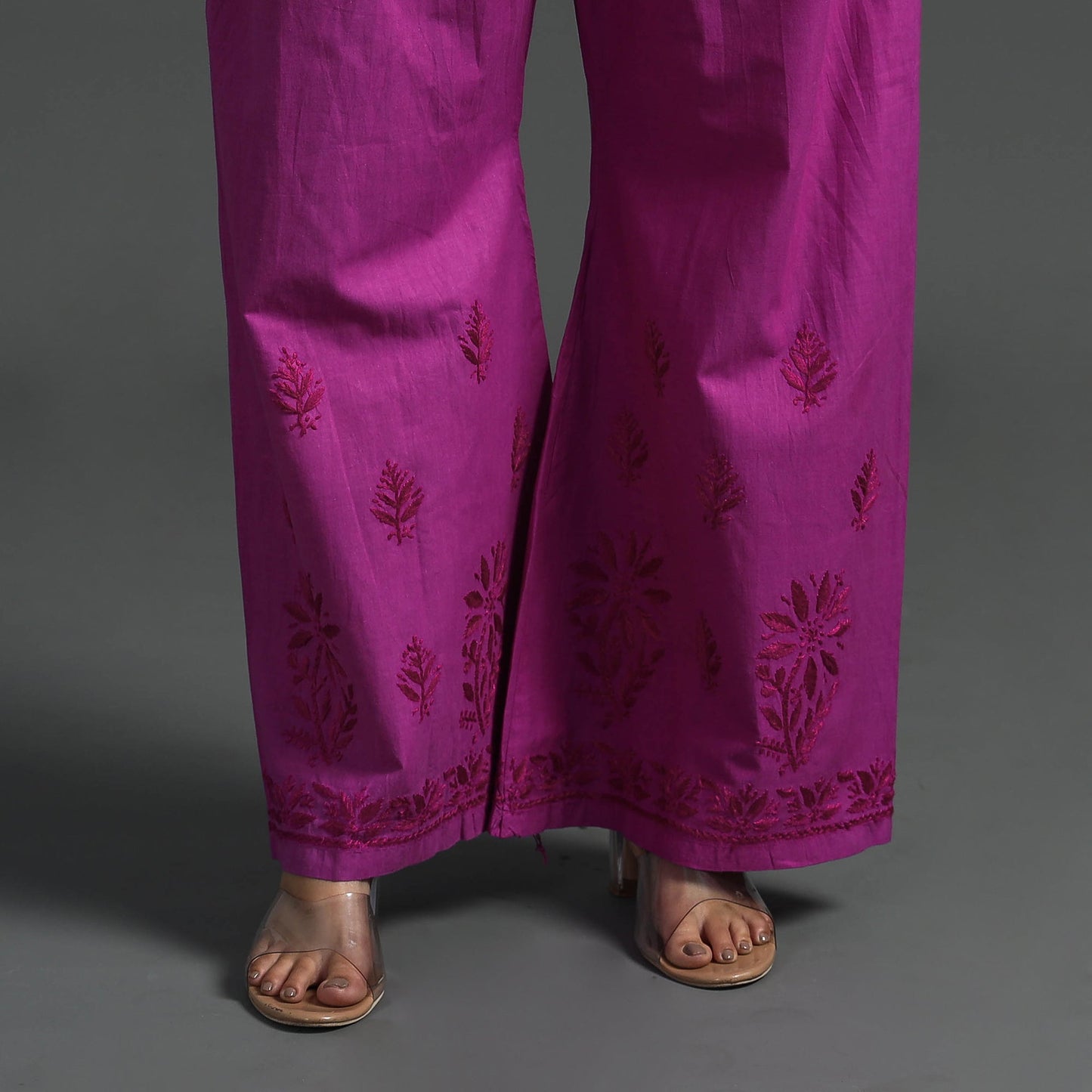 chikankari palazzo