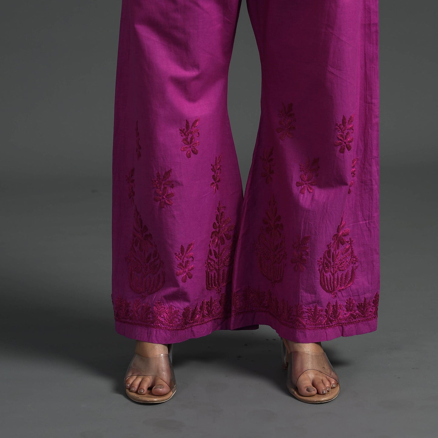 chikankari palazzo