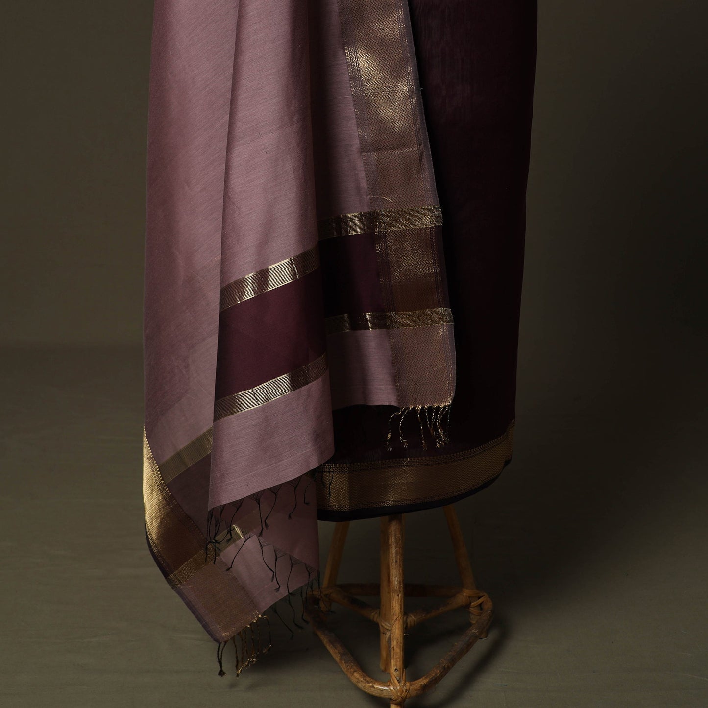 Maheshwari silk handloom 2pc unstitched dress material