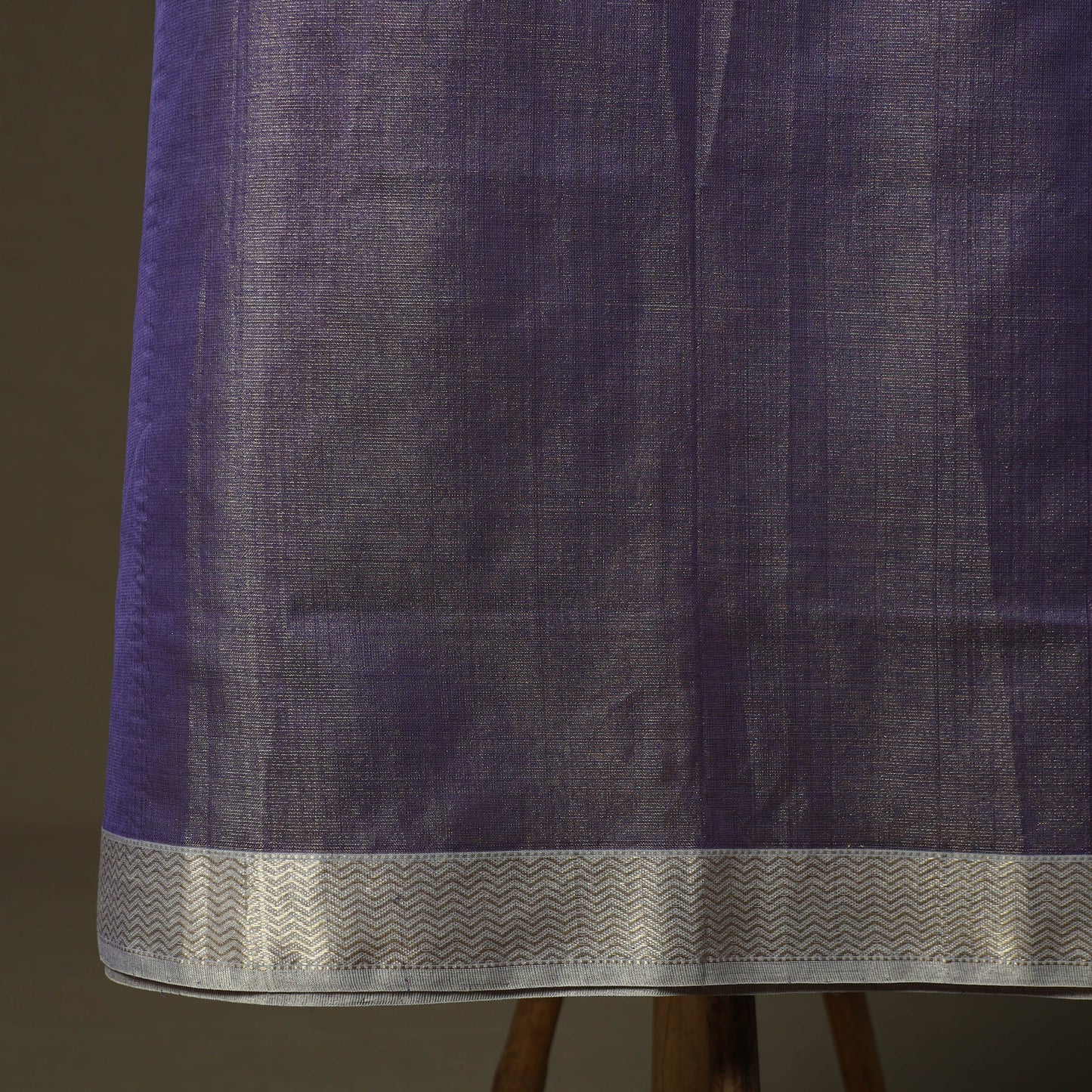 Maheshwari silk tissue zari handloom 2pc unstitched dress