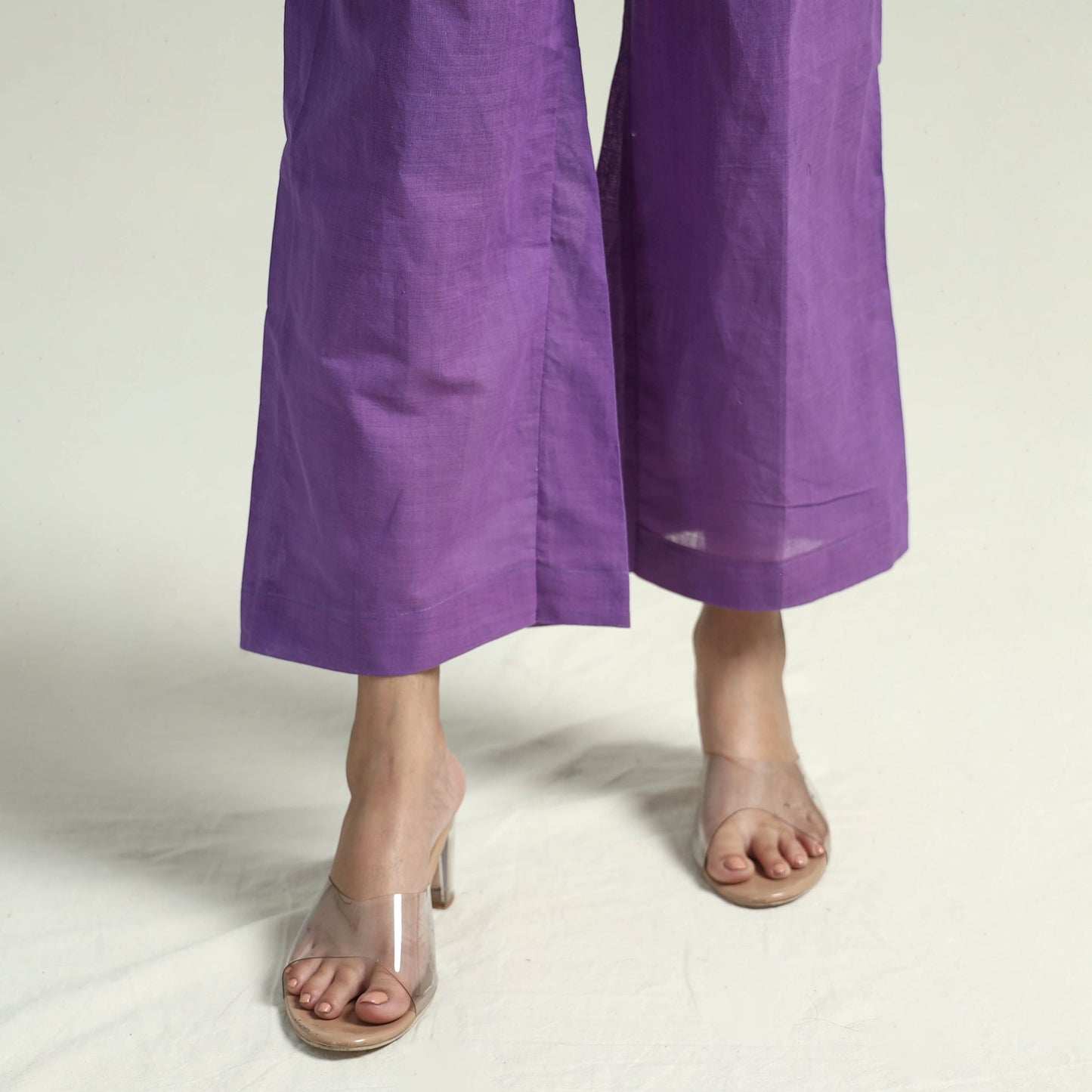Buy Mangalagiri Block Printed Handloom Cotton Kurta with Palazzo & Dupatta Set Online at iTokri.com