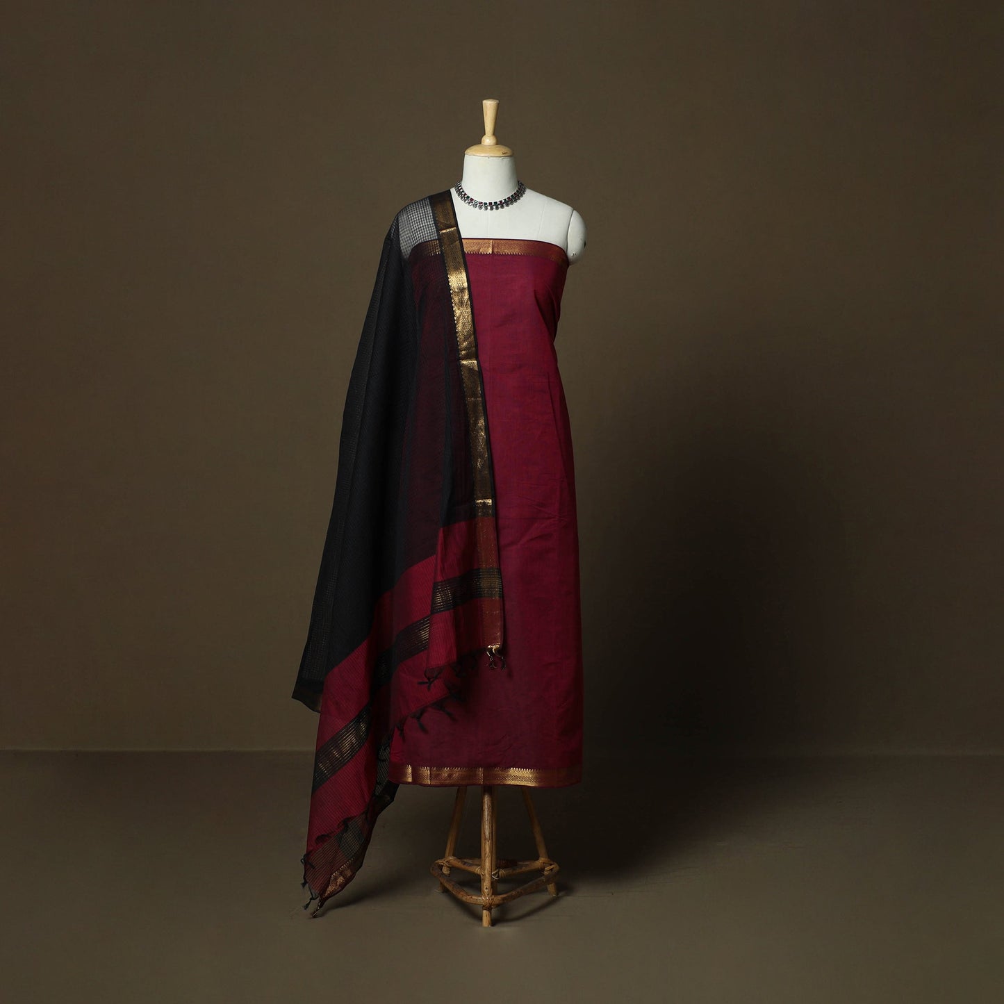Mangalagiri cotton 3pc unstitched dress material 85