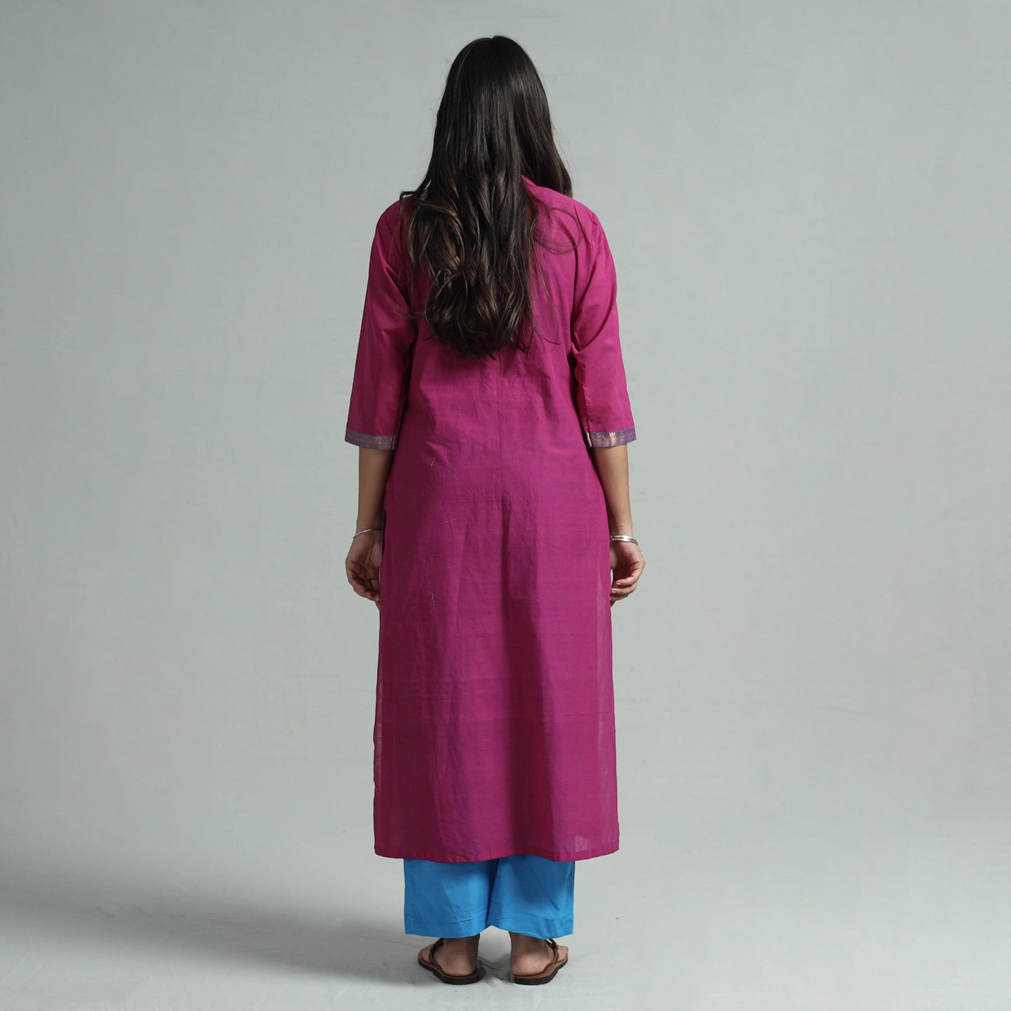 Mangalagiri Kurta with Palazzo & Dupatta Set