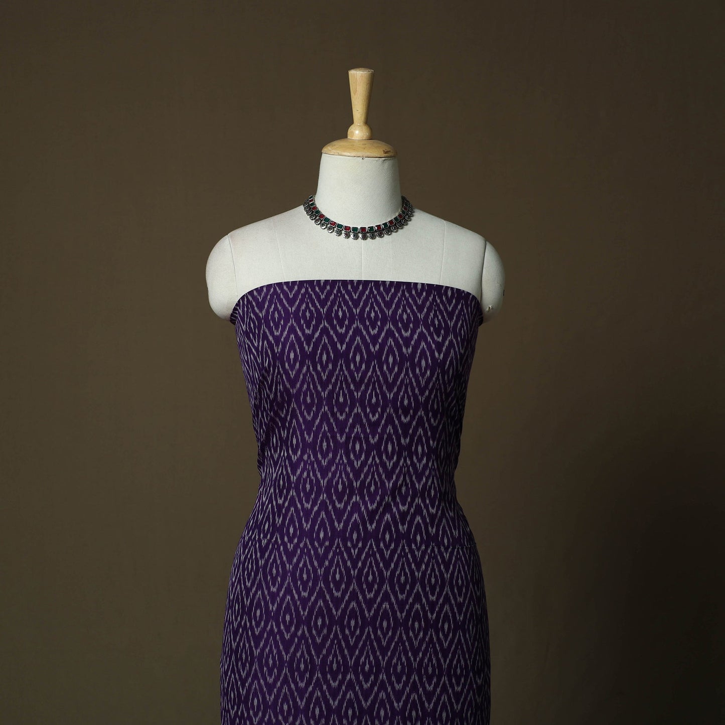 Handloom mercerised cotton pochampally ikat 2pc unstitched