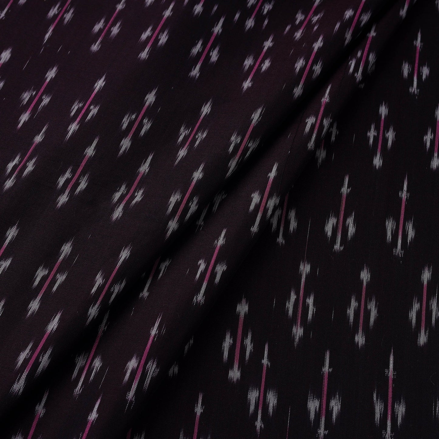 Mercerised cotton pochampally ikat fabric 23 - handcrafted