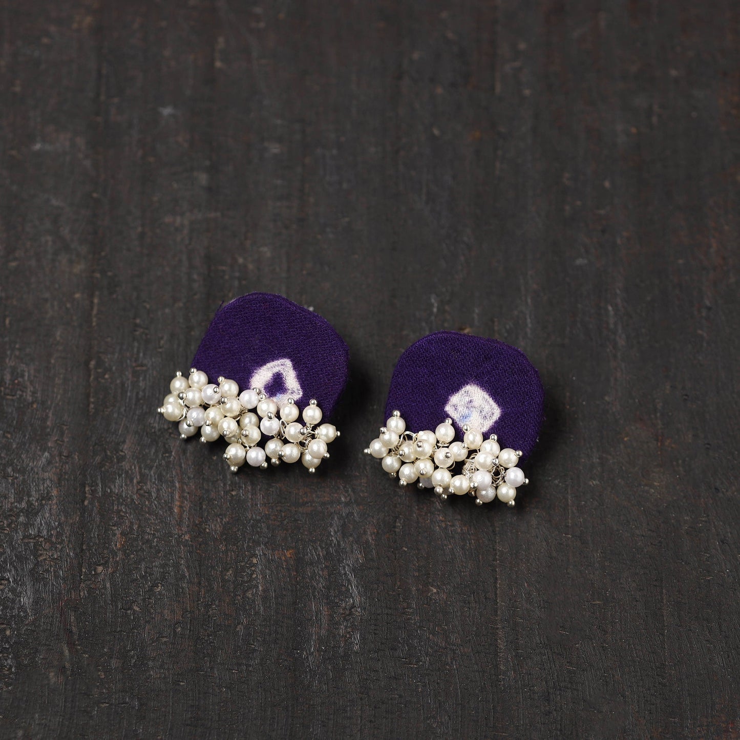 Buy Noseen Fabart Handmade Pearl Earrings