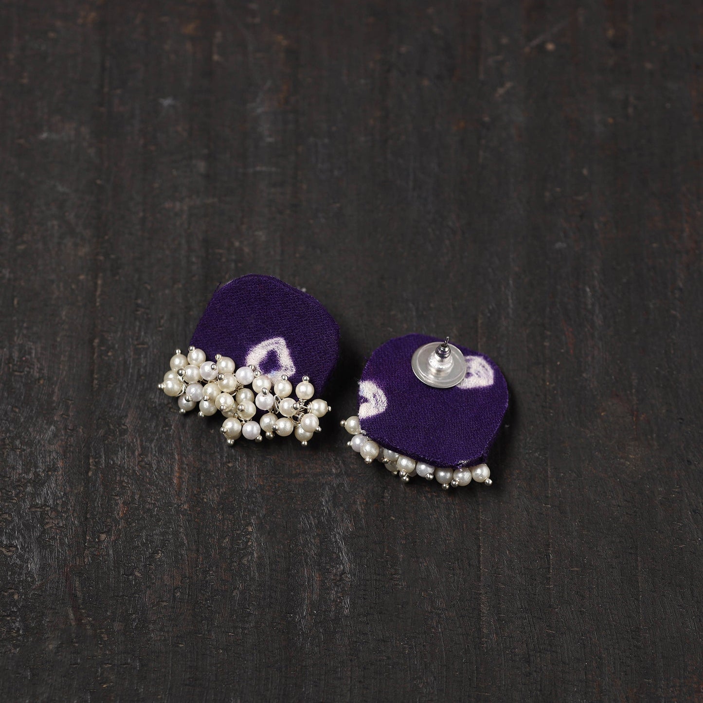 Buy Noseen Fabart Handmade Pearl Earrings