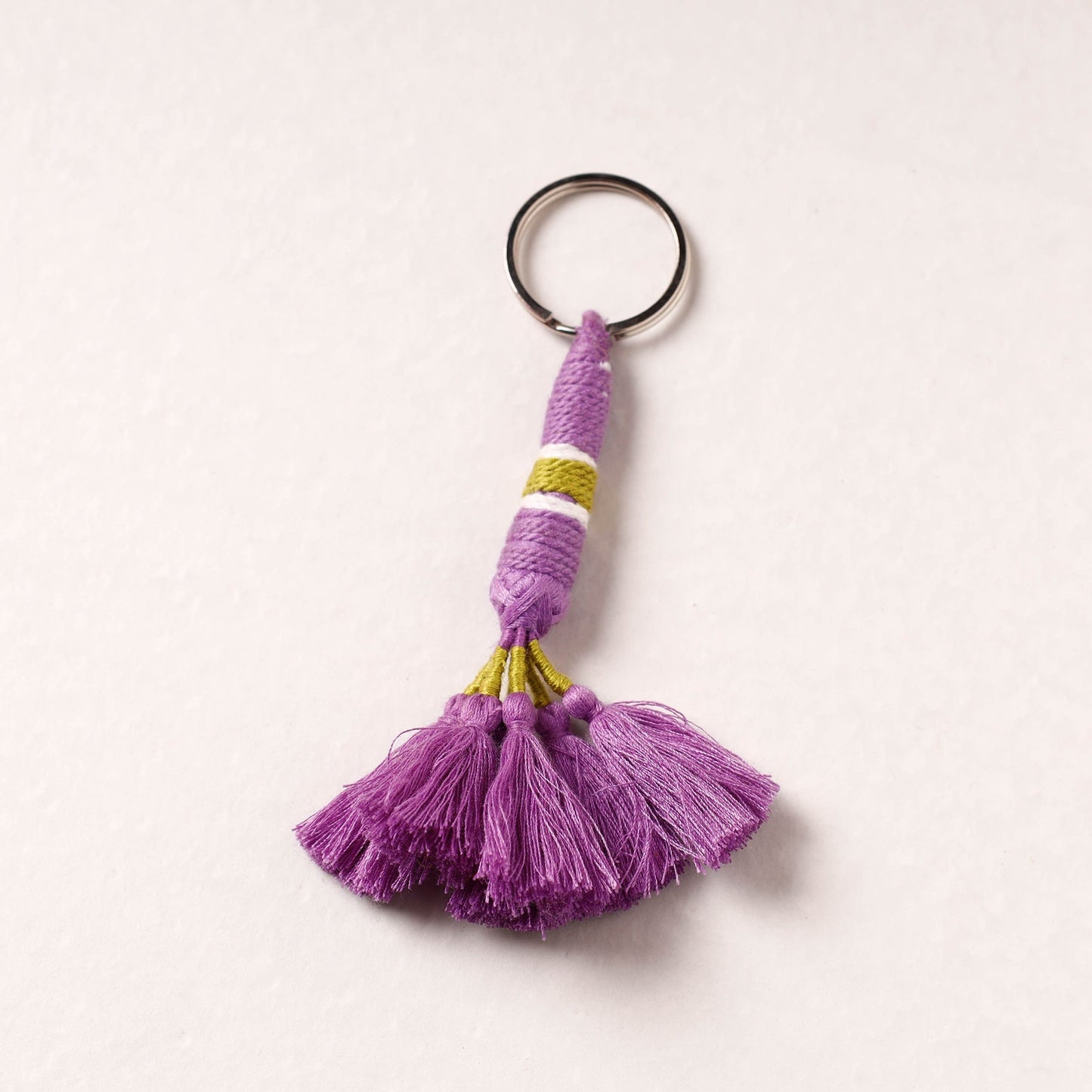 Patwa Bead & Seashell Work Handmade Keychain