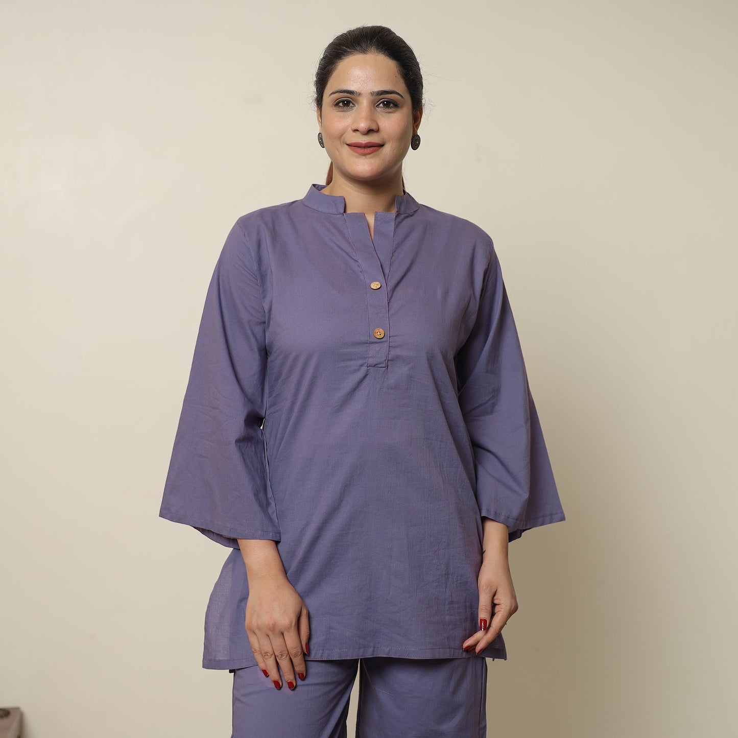 Plain Dyed Cotton Co-Ord Set 01