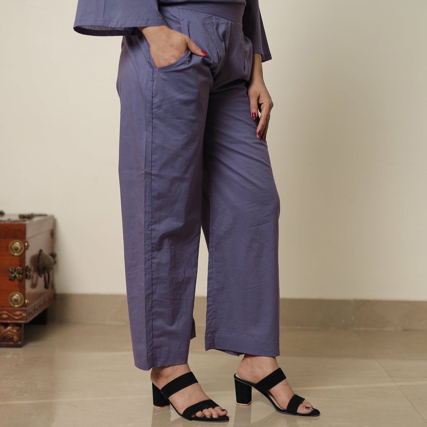 Plain Dyed Cotton Co-Ord Set 01