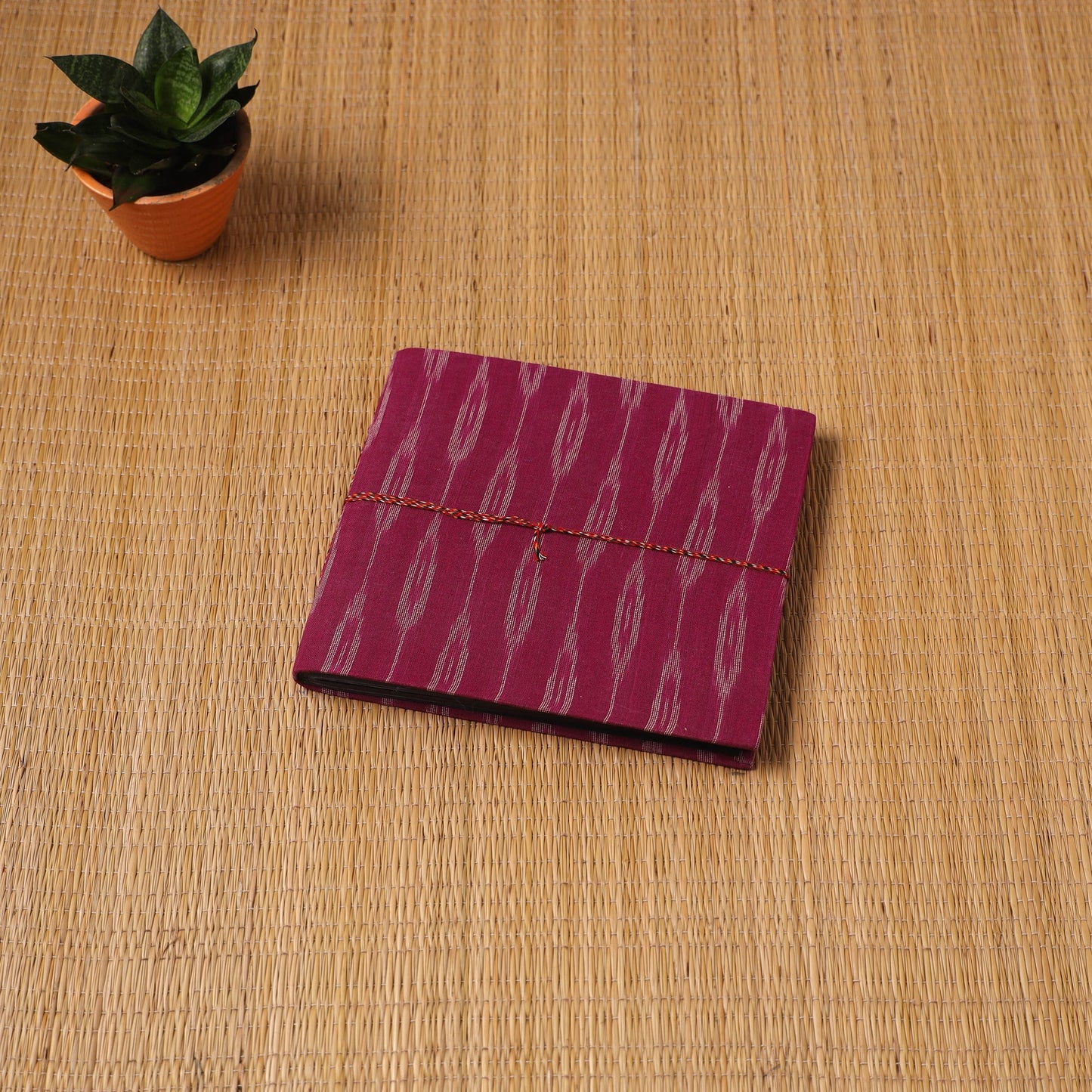 Pochampally ikat fabric cover handmade paper photo album (9