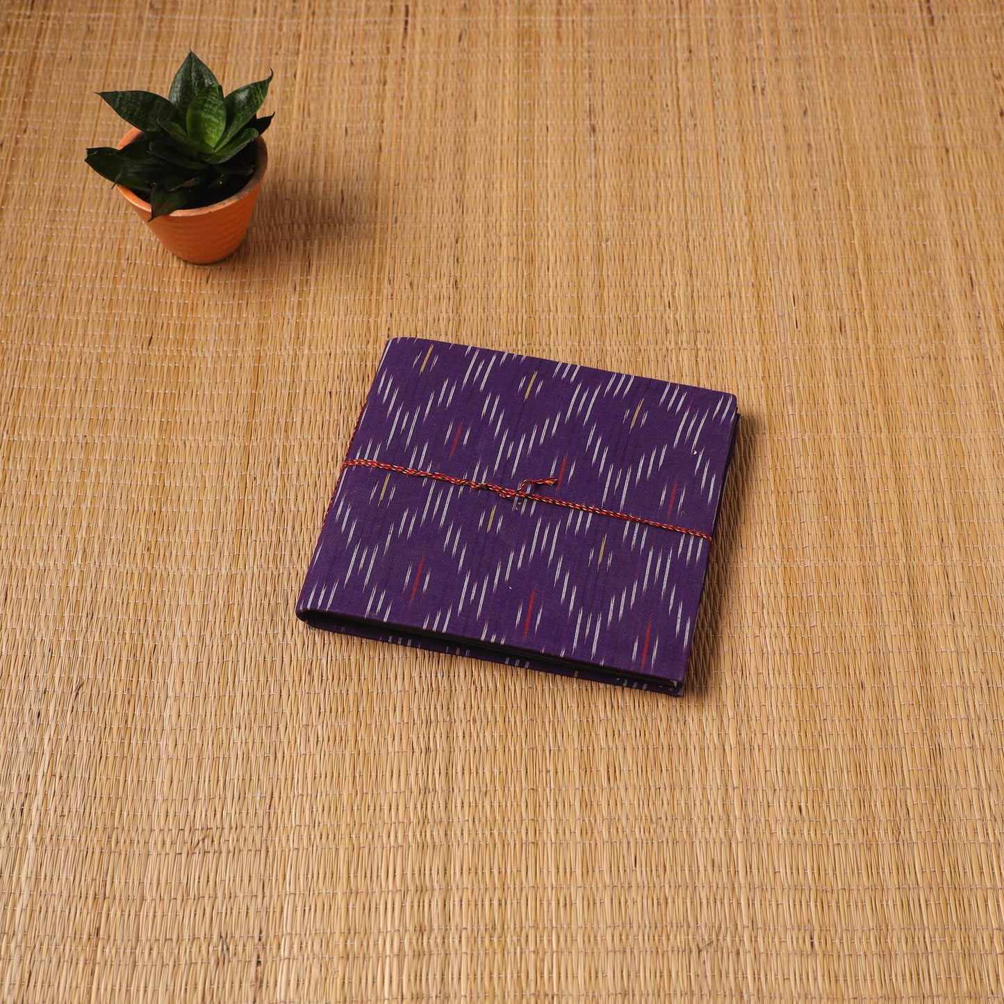 Pochampally ikat fabric cover handmade paper photo album (9