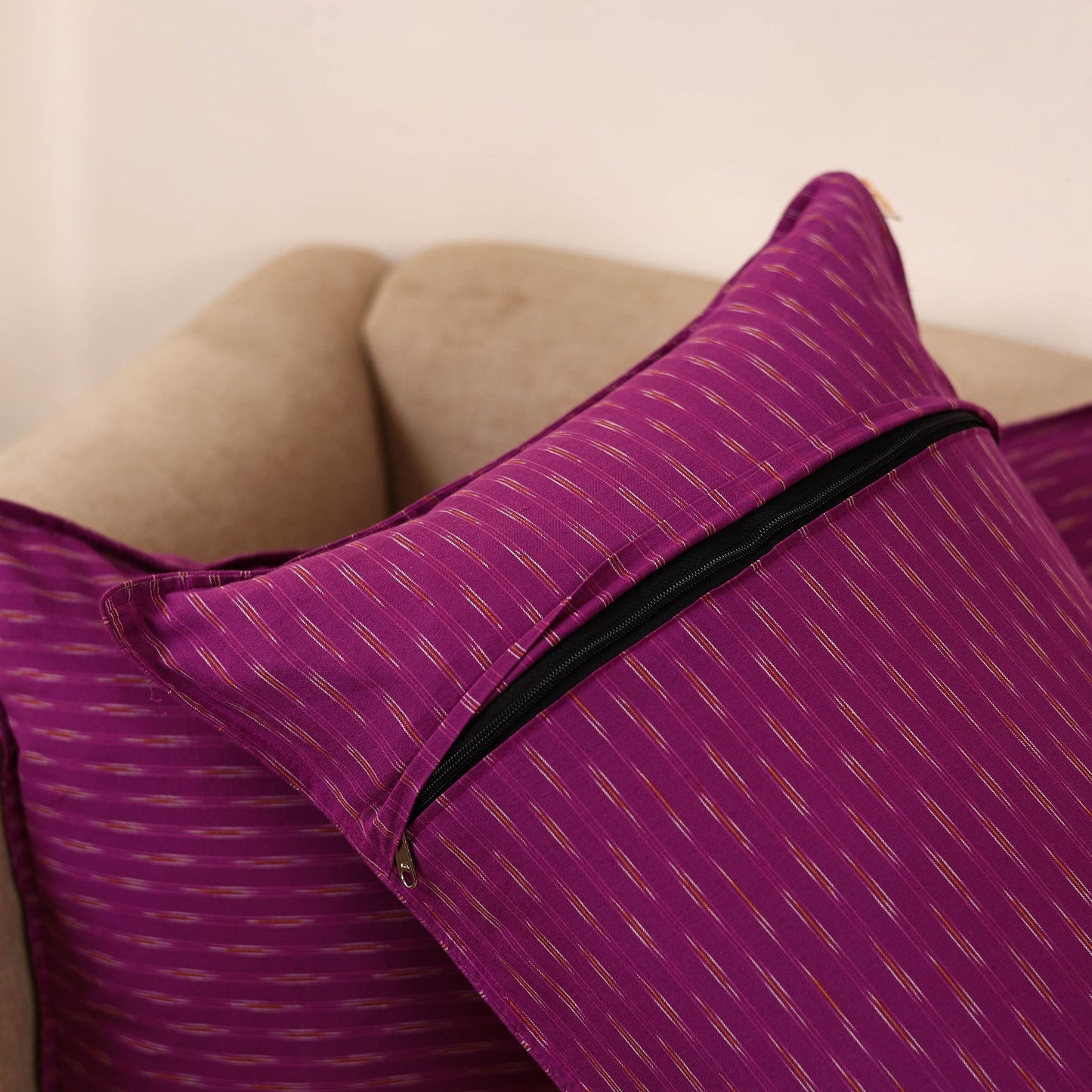 Pochampally ikat weave pillow covers (set of 2) 23