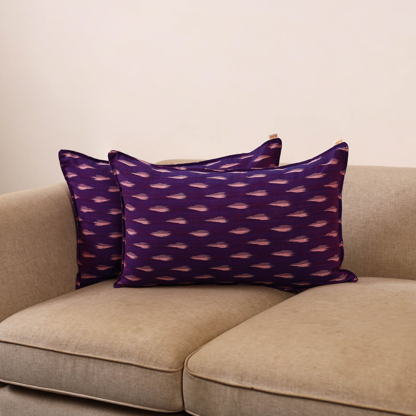 Pochampally ikat weave pillow covers (set of 2) 30