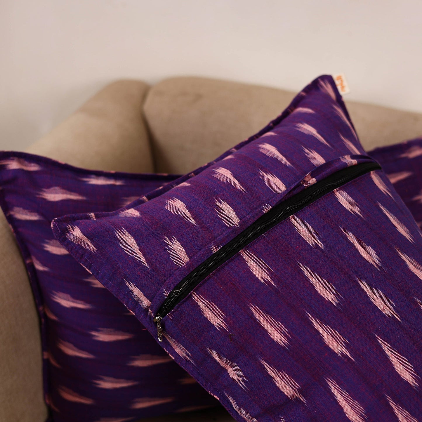 Pochampally ikat weave pillow covers (set of 2) 30