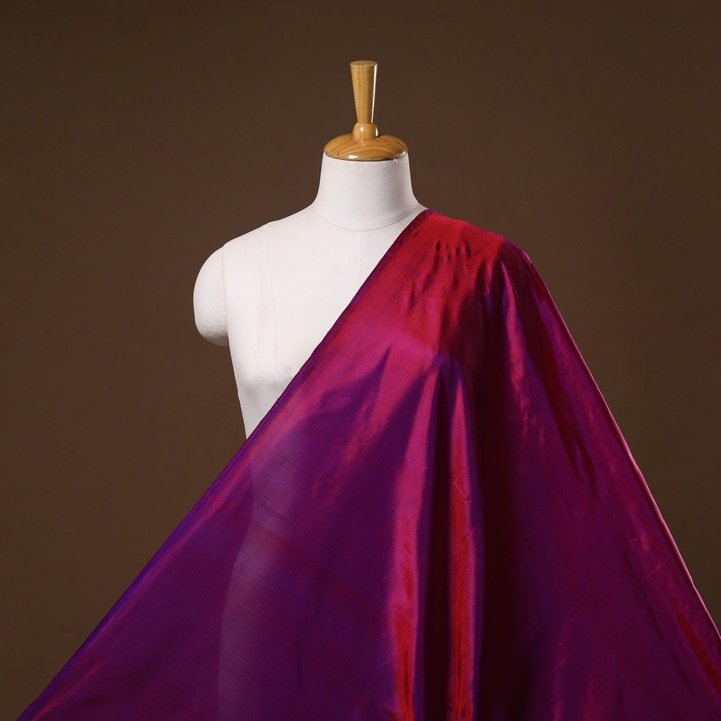 Pure bangalore silk natural dyed plain fabric 04
