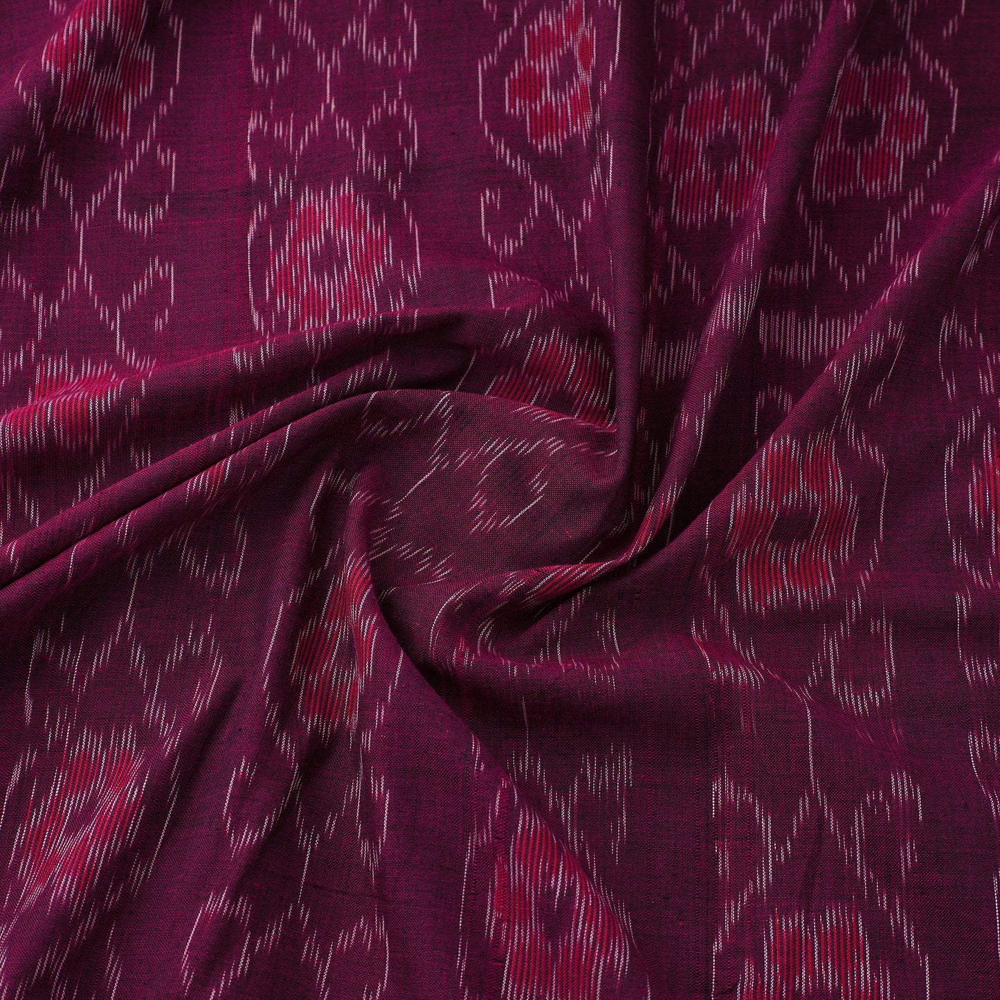 PurpleSambalpuri Ikat Cotton Fabric