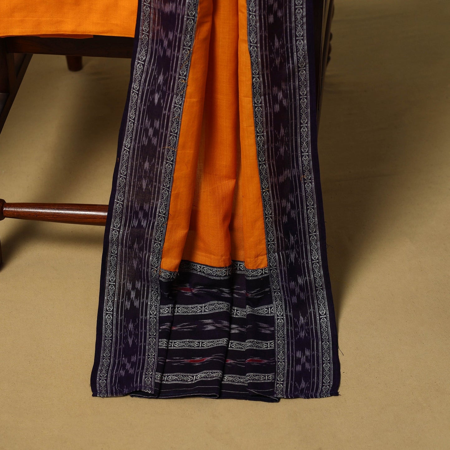 Sambalpuri ikat handloom cotton 3pc unstitched dress