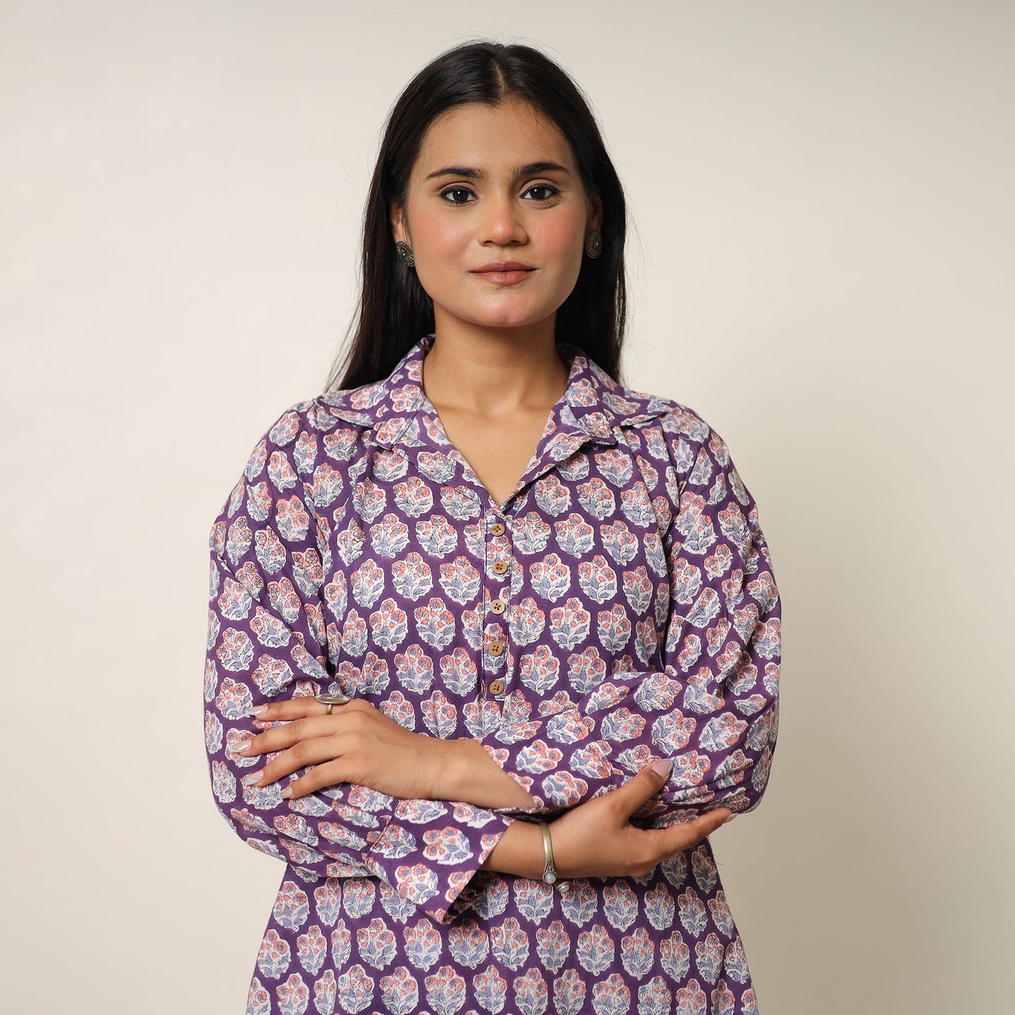 Sanganeri Block Printed Cotton Co-Ord Set 02 Online at iTokri.com