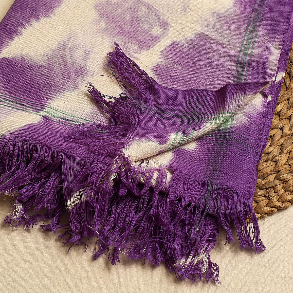 Shibori Tie-dye Cotton Bath Towel Online at iTokri.com