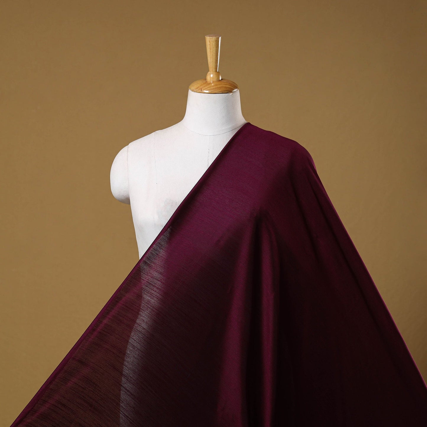 Purple - slub silk plain fabric 11 - handcrafted