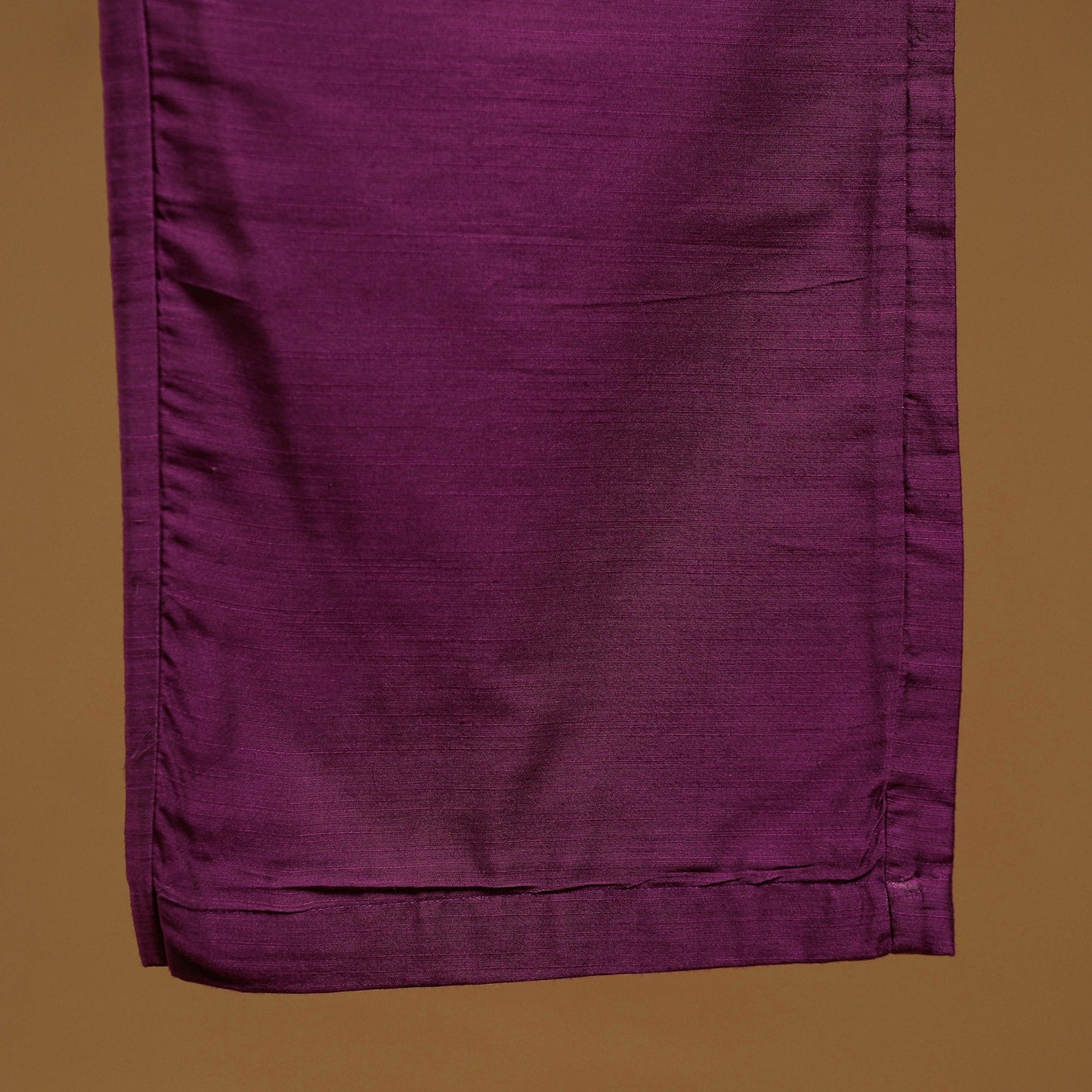 Purple - slub silk plain palazzo 15 - handcrafted