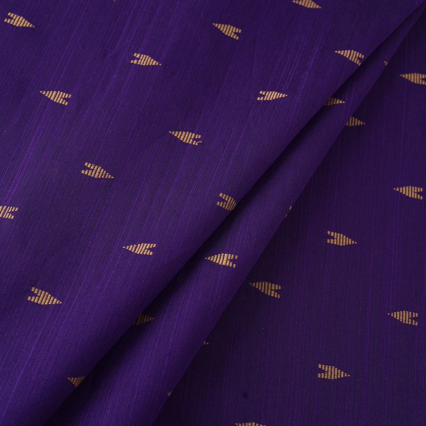 Purple Spun Dupion Viscose Silk Buti Fabric
