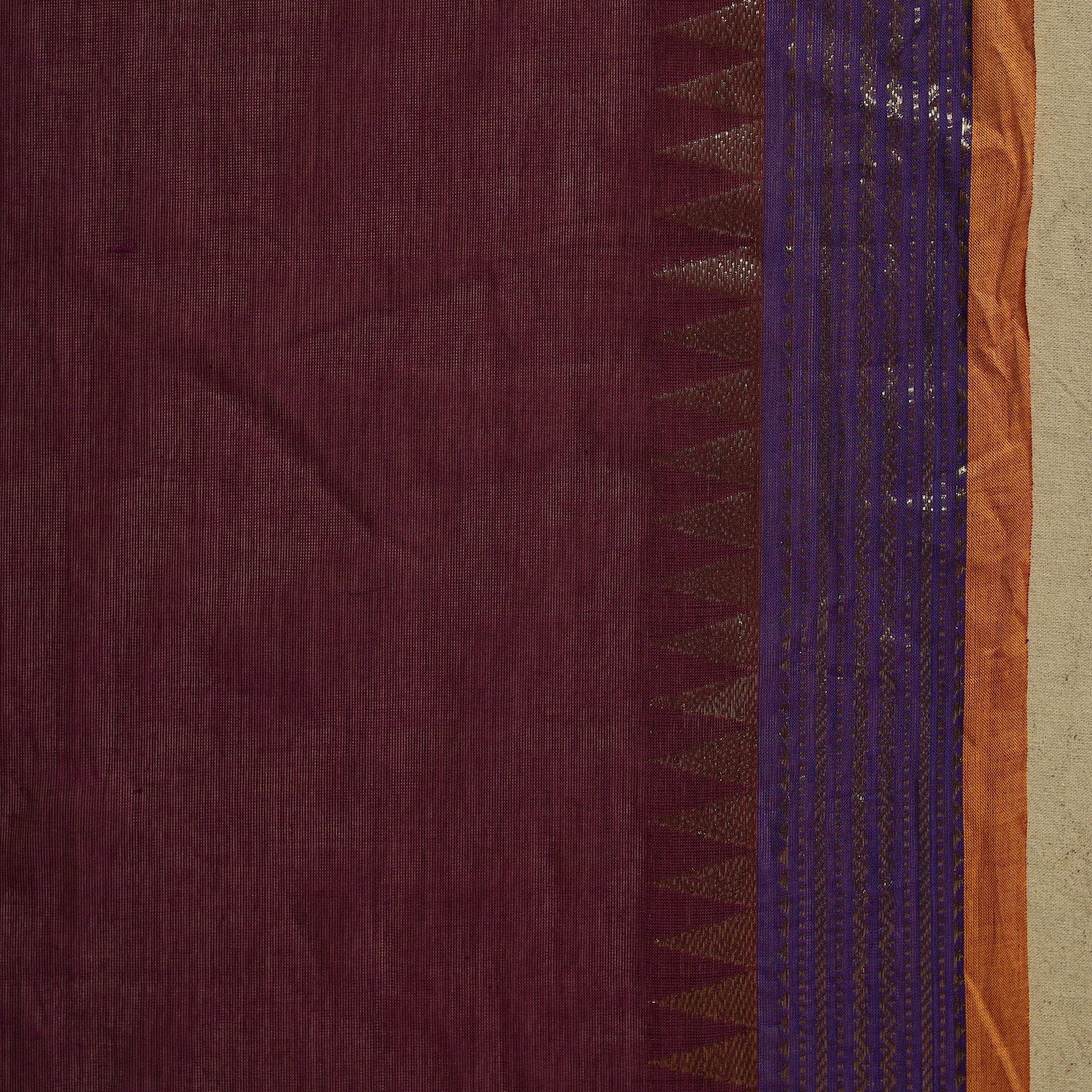 Thread buti cotton kanchipuram saree with border 37