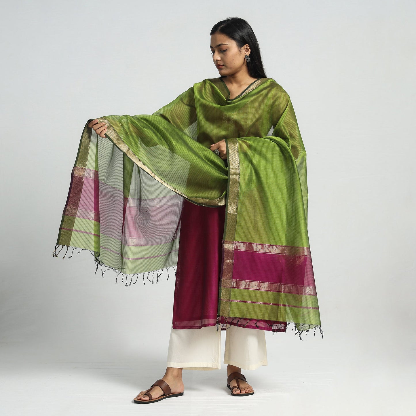 Maheshwari Kurta with Dupatta Set