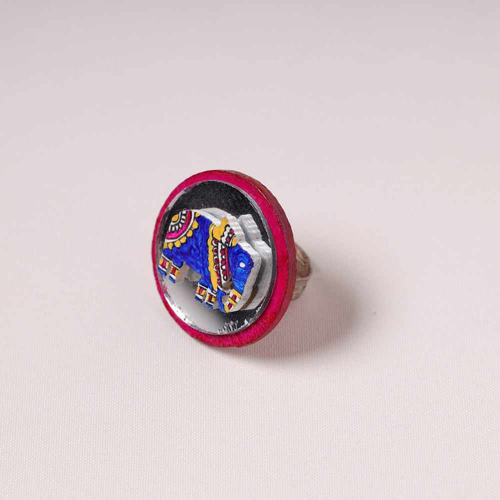 madhubani wooden ring