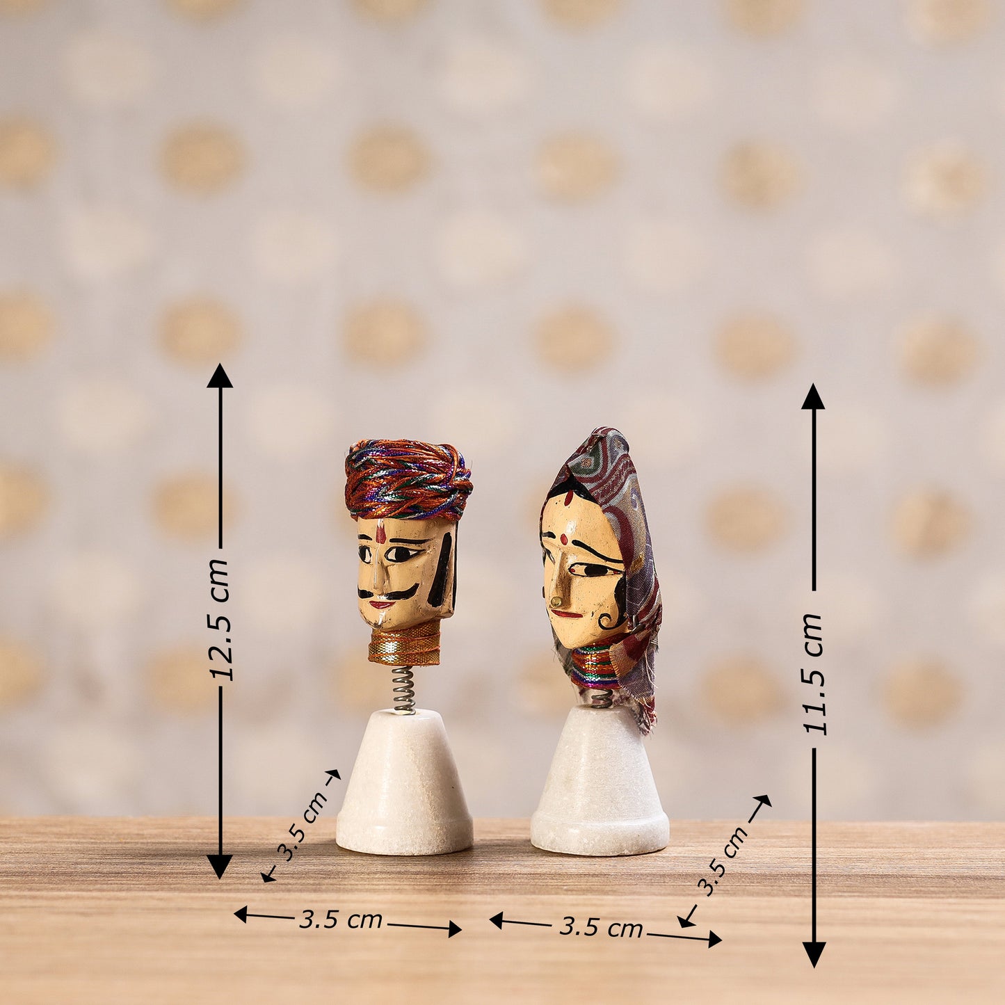 Buy Rajasthani Bobble Head Handmade Puppet / Kathputli l iTokri.com