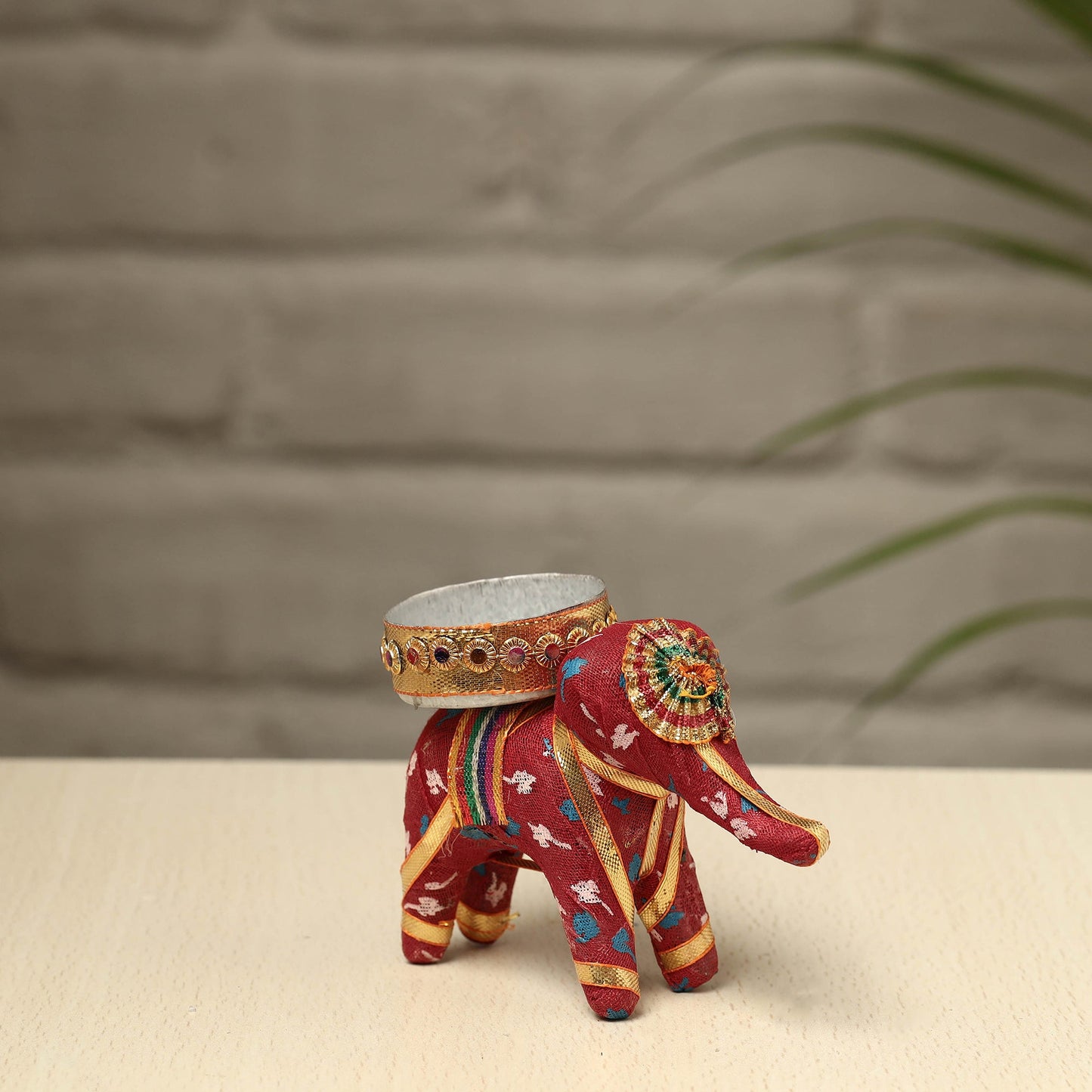 Rajasthani Elephant Handmade Tealight Candle Holder